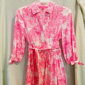 Lilly Pulitzer Amrita Anniversary Toile Print Dress